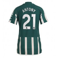 Manchester United Antony #21 Replica Away Shirt Ladies 2023-24 Short Sleeve